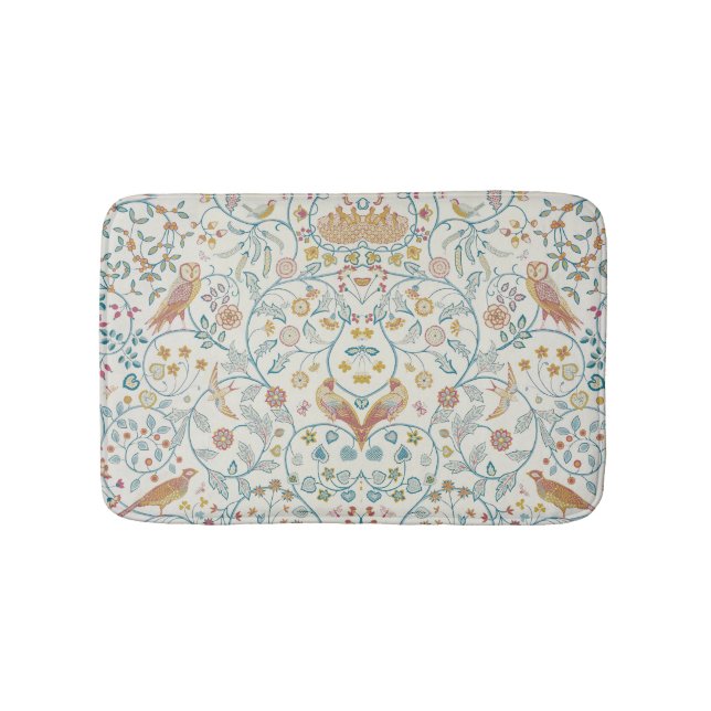 Alfombrilla De Baño William Morris - Owl y Berries (Anverso)