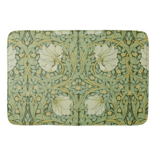Alfombrilla De Baño William Morris Pimpernel Floral Blue Wallpaper