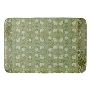 Alfombrilla De Baño William * Morris Pimpernel Green Floral