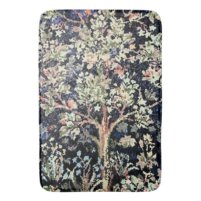 Alfombrilla De Baño William Morris Tree of Life Bath Mat (Frente vertical)