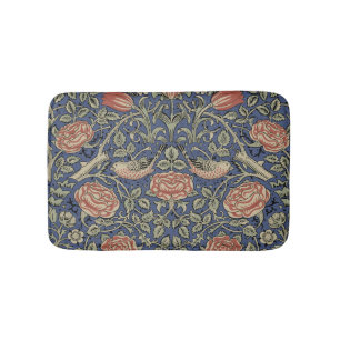 Alfombrilla De Baño William Morris Tudor Rosa Wallpaper