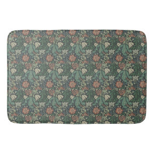 Alfombrilla De Baño William Morris Vintage Pink Green Compton