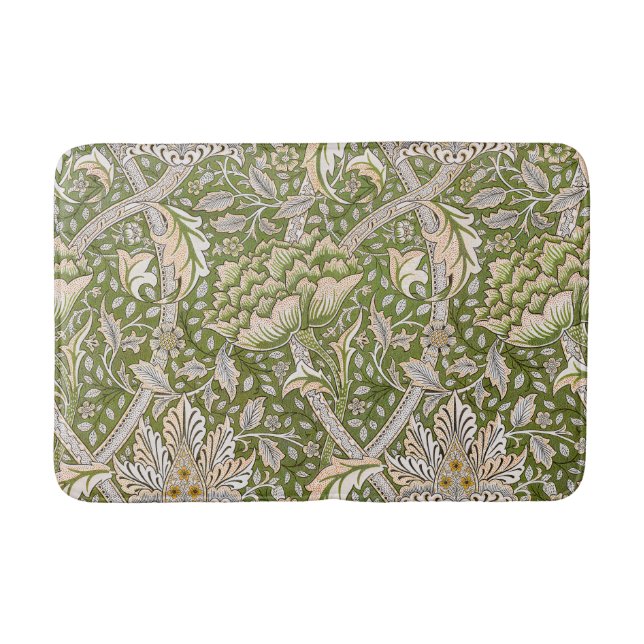 Alfombrilla De Baño William Morris Windrush Floral Pattern Classic (Anverso)