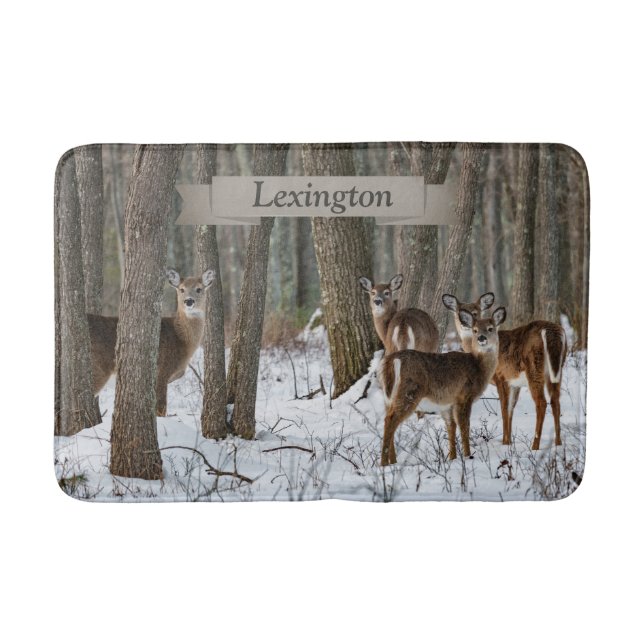 Alfombrilla De Baño Winter Deer (Anverso)