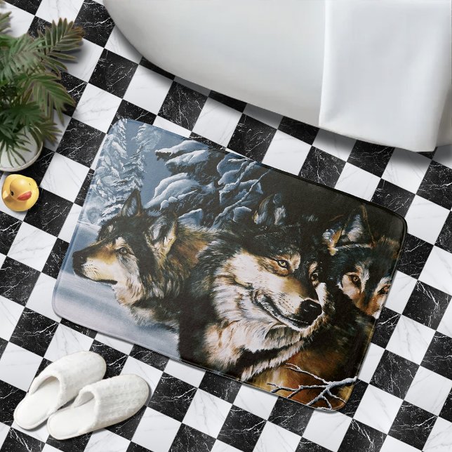 Alfombrilla De Baño Wolf Pack (Subido por el creador)