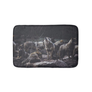 Alfombrilla De Baño Wolf Pack Bath Mat