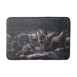 Alfombrilla De Baño Wolf Pack Bath Mat