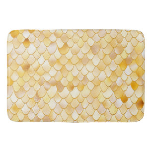 Alfombrilla De Baño Wonky Watercolor Gold Purpurina Escaparates de sir