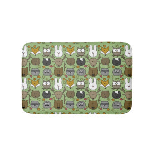 Alfombrilla De Baño Woodland Critters-Best Forest Friends