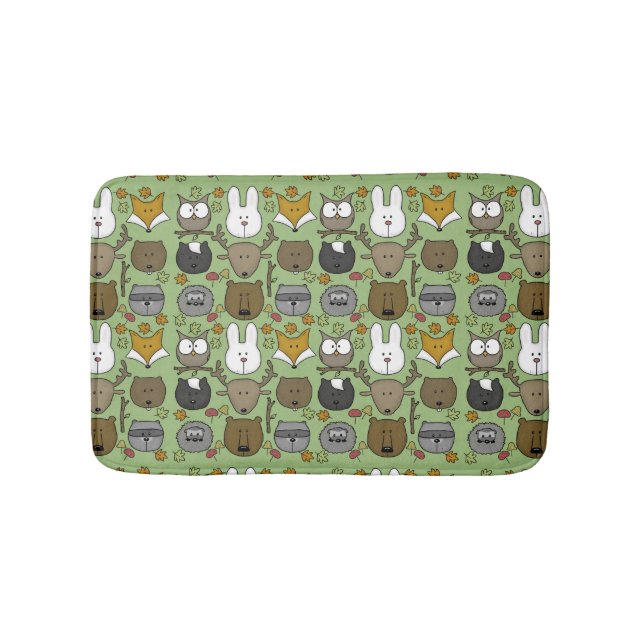 Alfombrilla De Baño Woodland Critters-Best Forest Friends (Anverso)