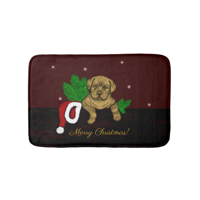 Alfombrilla De Baño XMas Puppy (Anverso)