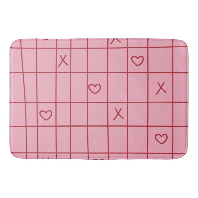 Alfombrilla De Baño XO Hearts (Anverso)