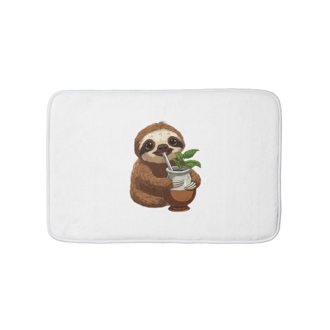 Alfombrilla De Baño Yerba Mate - Adorable Kawaii A (Anverso)