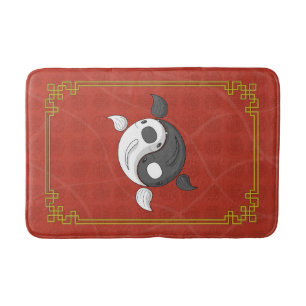 Alfombrilla De Baño Yin y Yang el Koi Bath Mat