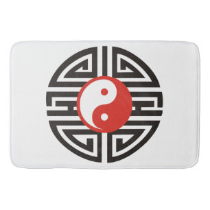 Alfombrilla De Baño Yin y Yang Yantra Tattoo + tus antecedentes e idea
