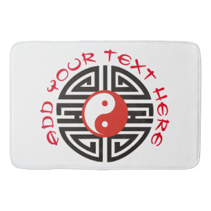 Alfombrilla De Baño Yin y Yang Yantra Tattoo + tus antecedentes e idea