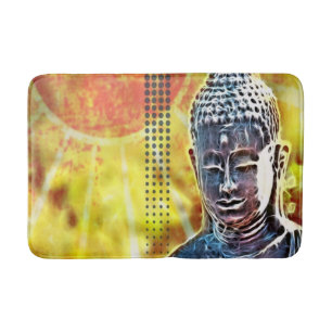 Alfombrilla De Baño Yoga Meditación Nueva Era Buda Espiritual Zen