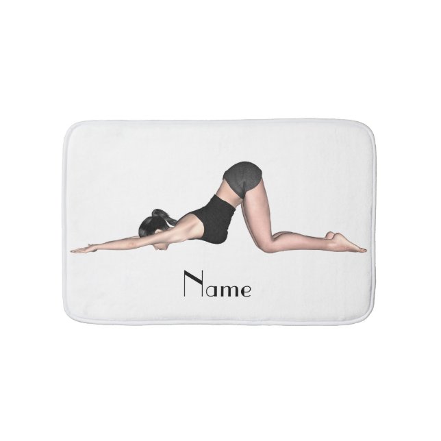 Alfombrilla De Baño Yoga Poses Thunder_Cove (Anverso)