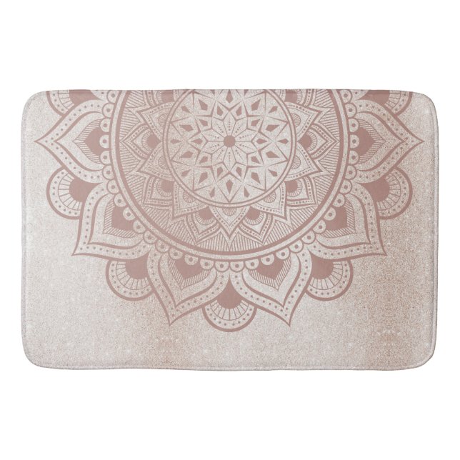 Alfombrilla De Baño Yoga Studio Yogi Retreat Home Mandala Om Girly Spa (Anverso)