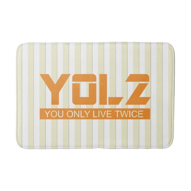 Alfombrilla De Baño YOL2 usted vive solamente dos veces naranja de la (Anverso)