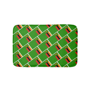 Alfombrilla De Baño ZAMBIA FLAG Patriótico moderno zambiano
