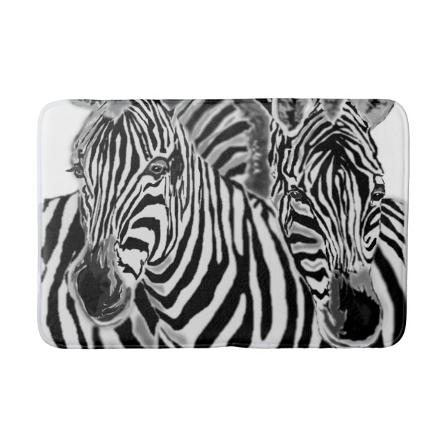 Alfombrilla De Baño Zebra Bath Mat (Anverso)