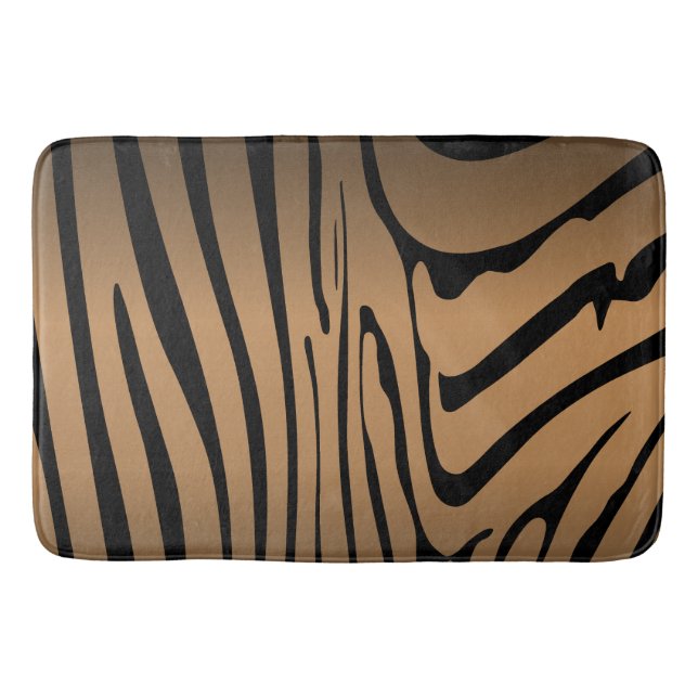 Alfombrilla De Baño Zebra Brown (Anverso)