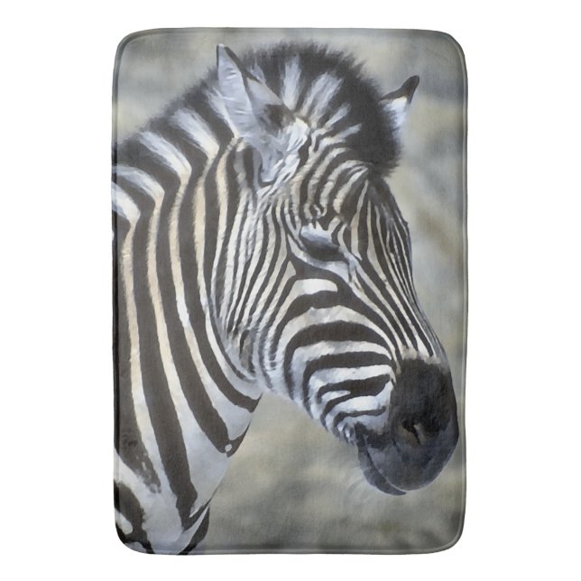 Alfombrilla De Baño Zebra Lovers Art (Frente vertical)