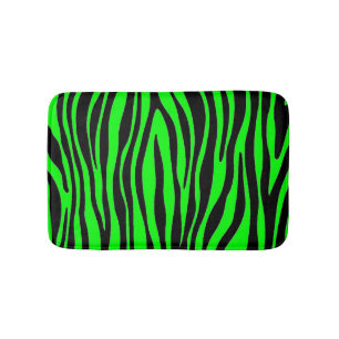 Alfombrilla De Baño Zebra verde lima