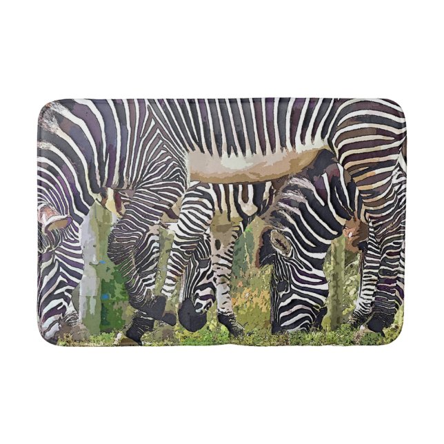 ALFOMBRILLA DE BAÑO ZEBRAS (Anverso)