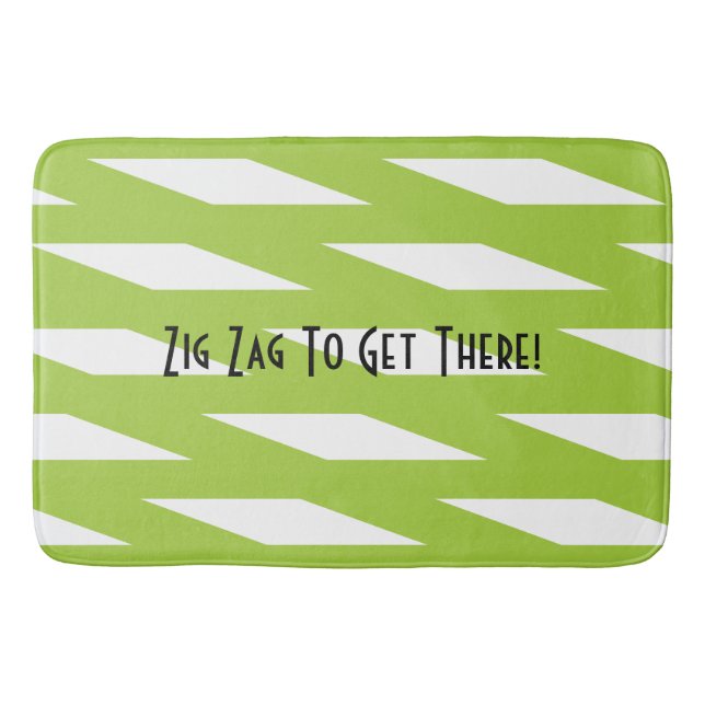 Alfombrilla De Baño Zigzag Mat (Anverso)