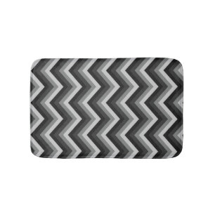 Alfombrilla De Baño Zigzag retro Chevron del modelo
