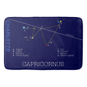 Alfombrilla De Baño Zodiac Constellation Capricornus
