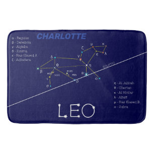 Alfombrilla De Baño Zodiac Constellation Leo