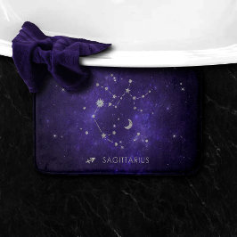 Alfombrilla De Baño Zodiac Purple Sagittarius | Horoscopio astrológico