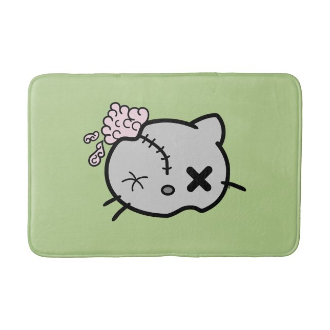 Alfombrilla De Baño Zombie Kitty (Anverso)