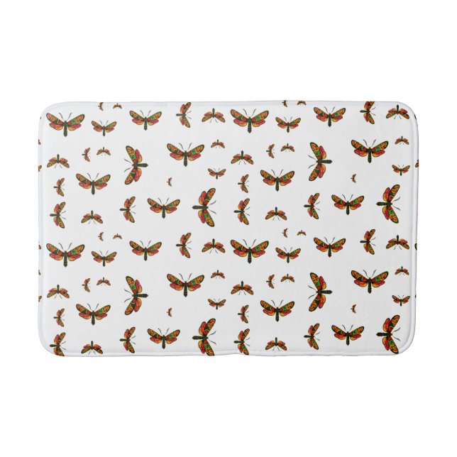 Alfombrilla De Baño Zygaena carniolica - La malla de burnet crepuscula (Anverso)