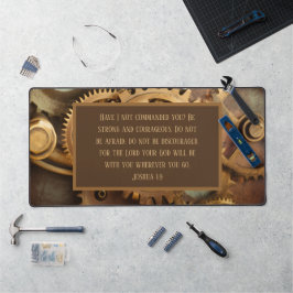 Alfombrilla de Biblia versículo Joshua 1:9 Gears