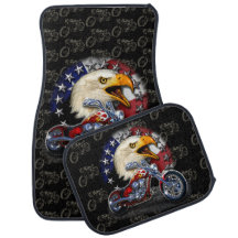 Águila Americana Patriótica Bandera de EE. UU. Mot