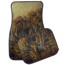 Alce toro en bosque otoñal