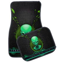 Alien, Ride, auto, auto, alfombra, regalo, diseño,