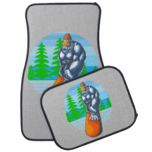 Bigfoot Yeti Sasquatch Esquiando Deportes De Invie