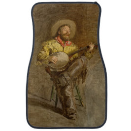 Alfombrilla De Coche Cantando Cowboy Español con Banjo Jugando Canción