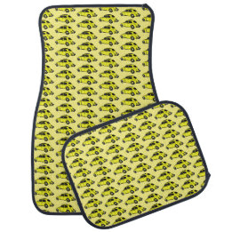 Alfombrilla De Coche Clásico Amarillo Estilo Antiguo 