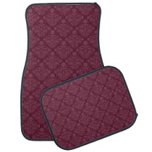 Clásico Chic Burgundy Floral Damask