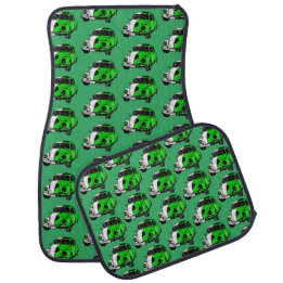 Alfombrilla De Coche Clásico Grunge Verde Lima 