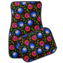 Colorido Estilo Mexicano Patrón Floral Elegante Ne