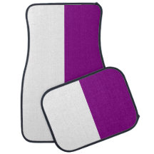 Diseño de color morado y blanco doble/dividido
