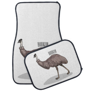 Alfombrilla De Coche Ilustracion personalizado de aves de la Uem