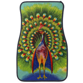 Alfombrilla De Coche impresión de pavo real divertida